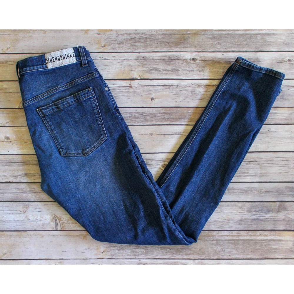 Dirk Bikkembergs Jeans Mens 34 x 34 Skinny Fit Made in Italy Stretch Denim *Flaw